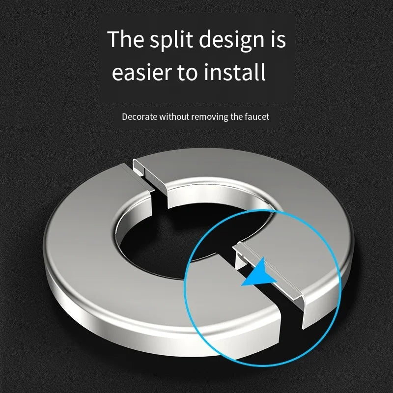 Stainless Steel Pipe Hole Cover | Decorative Escutcheon Plate