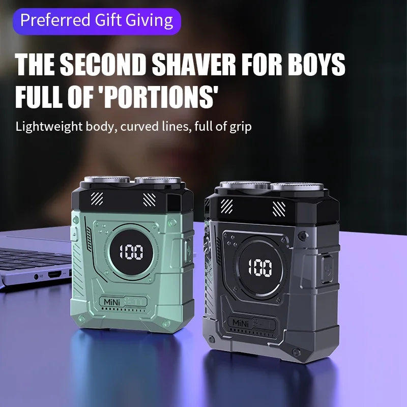 XMSJ S11 Double Blade Rechargeable Electric Shaver for Men