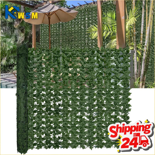 Artificial Ivy Fence Panel 50x100cm | Faux Green Wall Privacy Artificial Ivy Panel Oasis Select