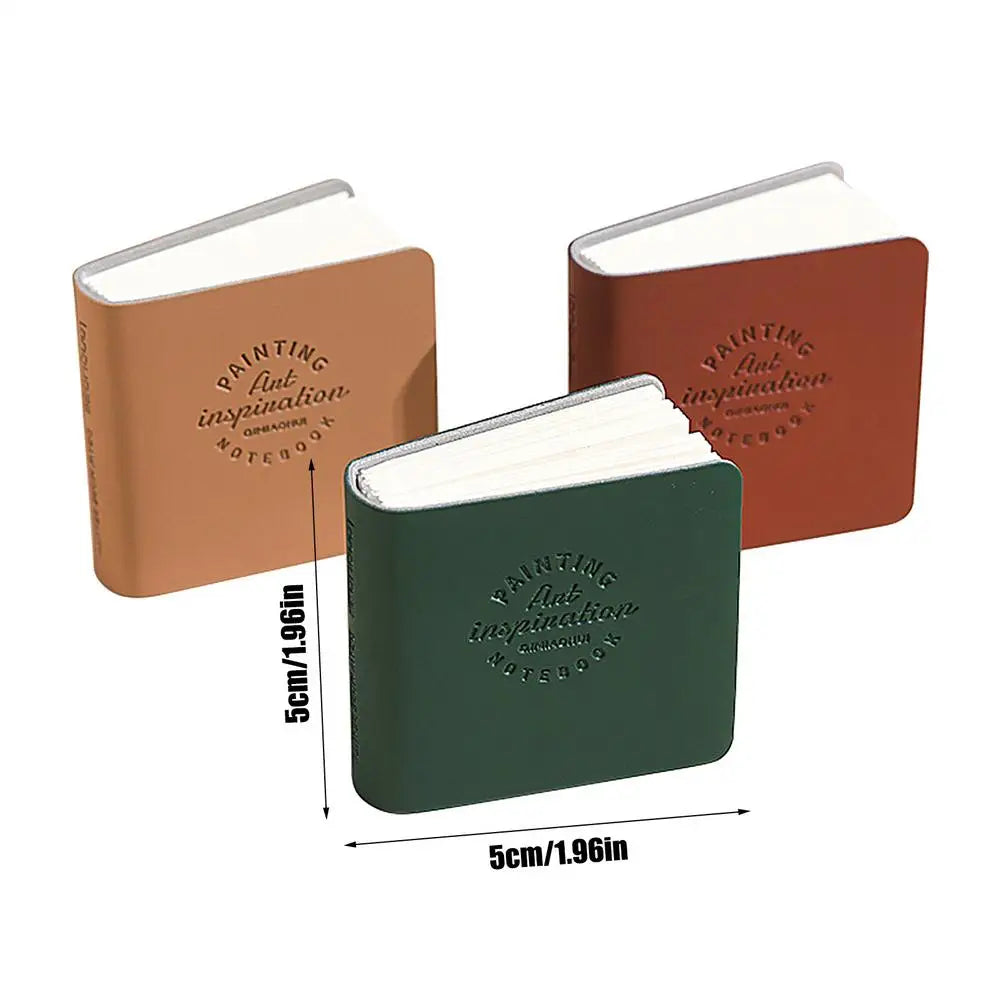 Mini Pocket Sketchbook Set of 3 | 300gsm Blank Art Paper, 48 Sheets