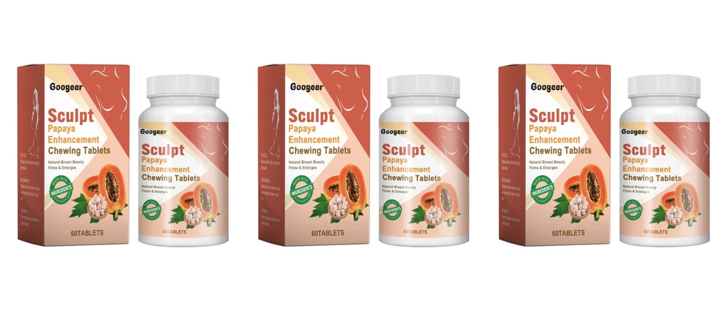 Googeer Papaya Chewing Tablets 60ct | Niacinamide & FOS