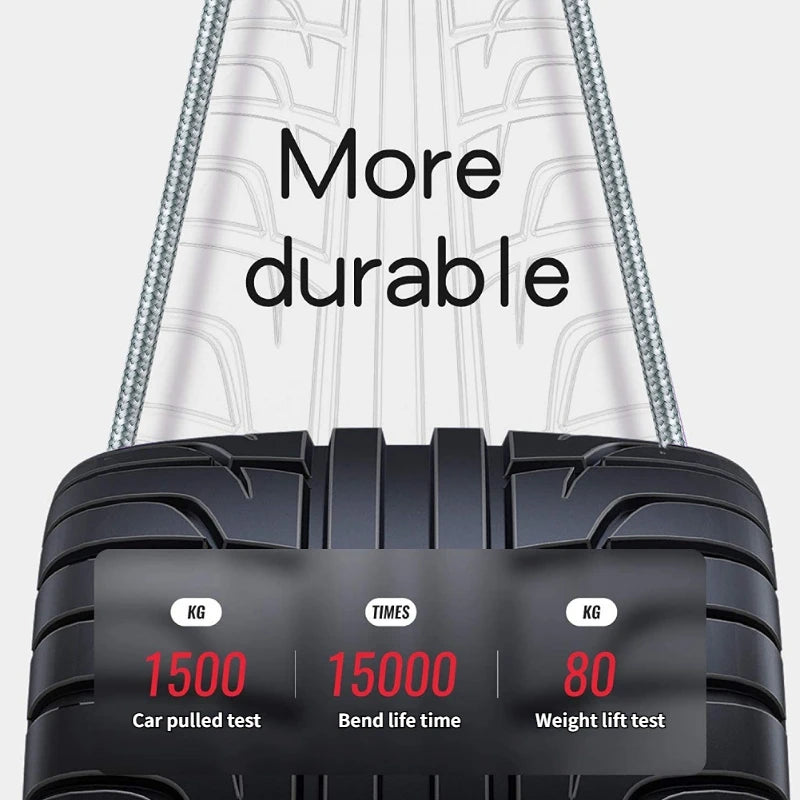 USB To Type-C Nylon Data Cable Supports 10A Ultra-Fast Charging 1m/3m Pptional Both Electrical Charging And Data Transmission Peaceful Pleasures Health and Wellness