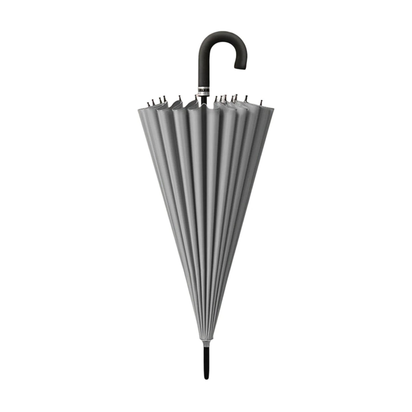 Blooming In Water Umbrellas Fresh-Style 24 Bone J Handle Large Umbrella Golfs UV Protection Rain-Umbrellas For All Season Peaceful Pleasures Health and Wellness Grey