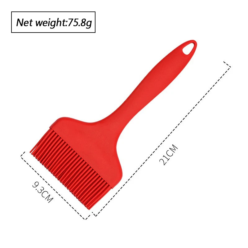 Large Silicone BBQ & Basting Brush | Detachable Head, Heat Resistant – Oil & Sauce Brush for Grilling & Baking