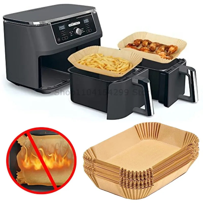 Disposable Air Fryer Parchment Liners – Non-Stick Baking Mats