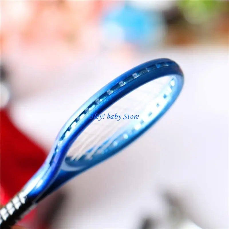 Miniature Tennis Ball & Racket Set – 1/12 Dollhouse Decor