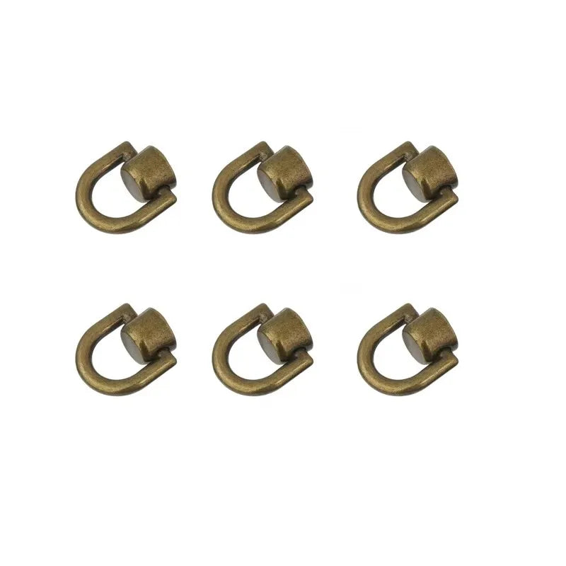 D Rings Rivets Leather Purse Stud Screw Metal Ring Studs Wallet Strap