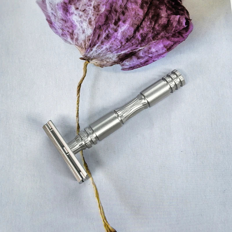 2026 Yaqi New Arrival！Ghost Safety Razor 316 Stainless Steel Smooth Shaving Comfortable Experience Designed Razor Peaceful Pleasures Health and Wellness