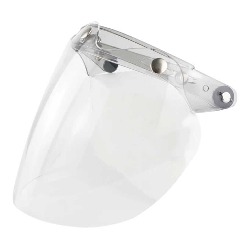 3-Snap Bubble Visor Open Face Motorcycle Helmet | Anti-UV Lens