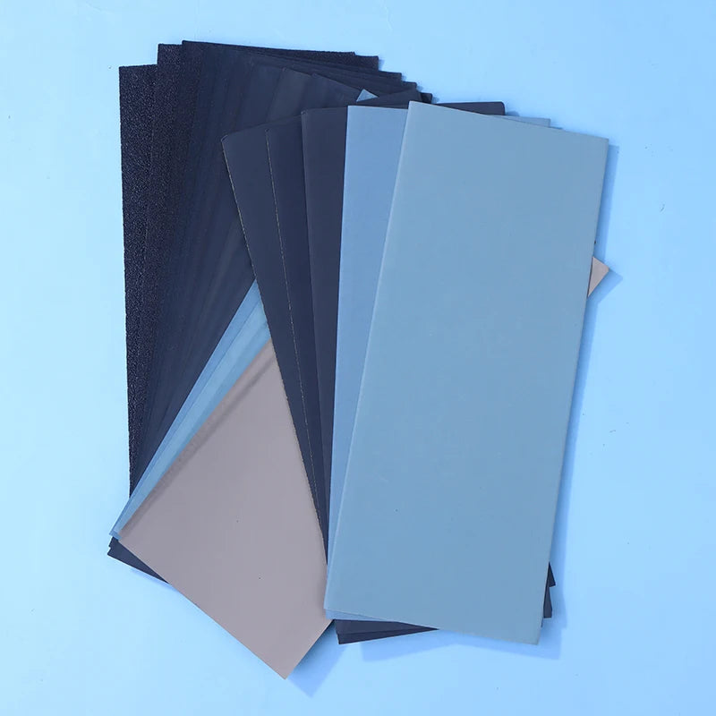 New 5/6/8/10/18/24Pcs Sandpaper Set 2000/2500/3000/5000/7000 Mixed Grits Sand Paper Water/Dry Sanding Paper Abrasive Tool Peaceful Pleasures Health and Wellness