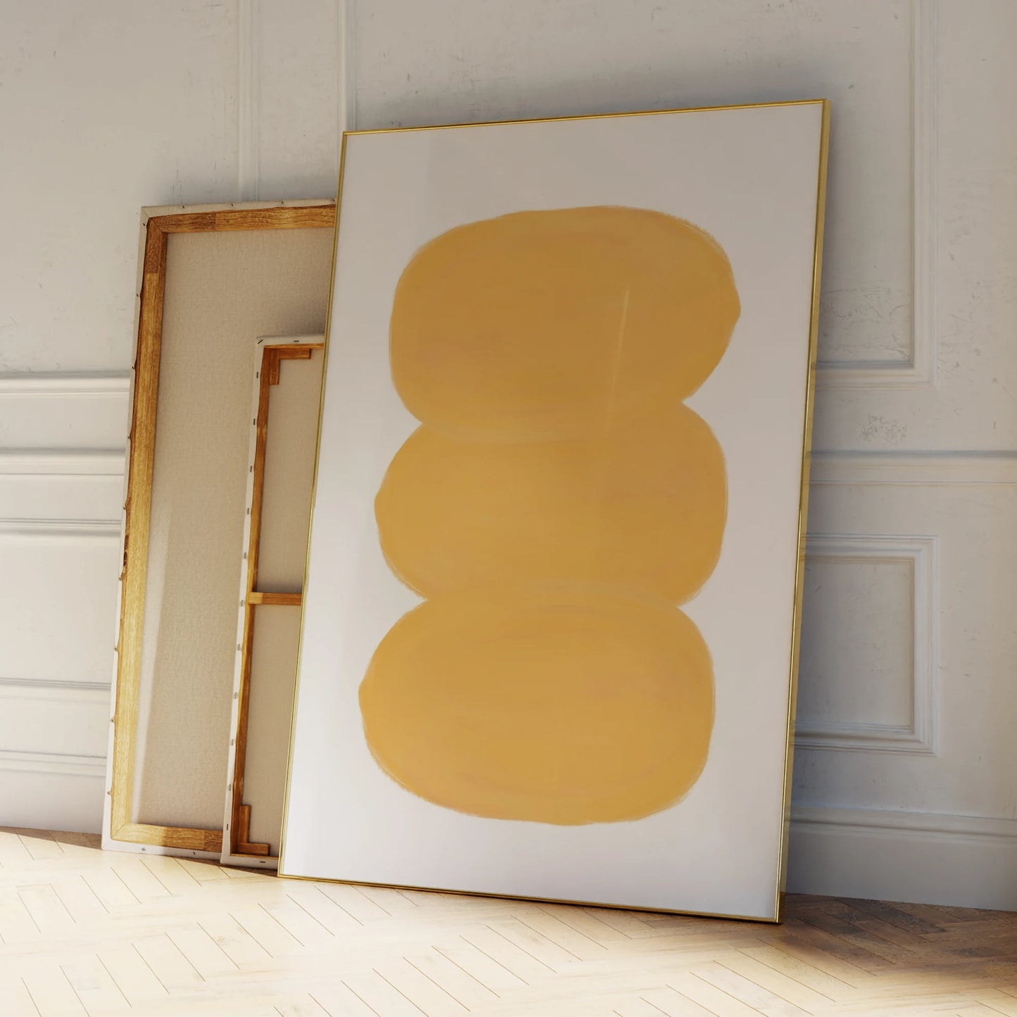 Abstract Shapes Canvas Wall Art Print | Modern Home Decor