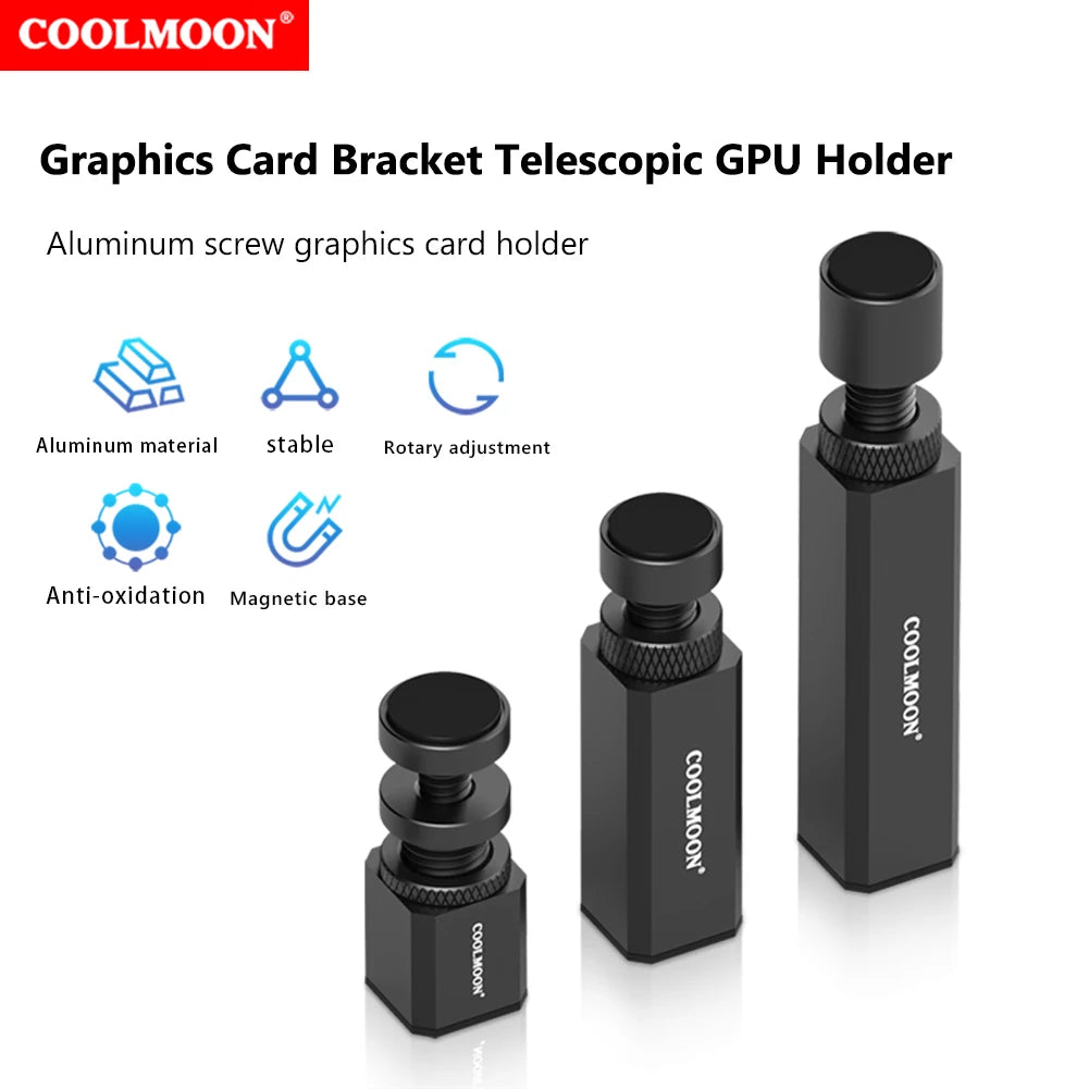 COOLMOON GPU Bracket Telescopic Holder | ATX M-ATX ITX Support