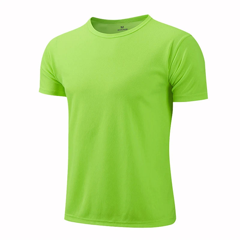 Quick Dry Crew Neck Short Sleeve T Shirt Breathable Performance Tee for Work Team Uniform and Casual Wear for Women Men Peaceful Pleasures Health and Wellness Green XL
