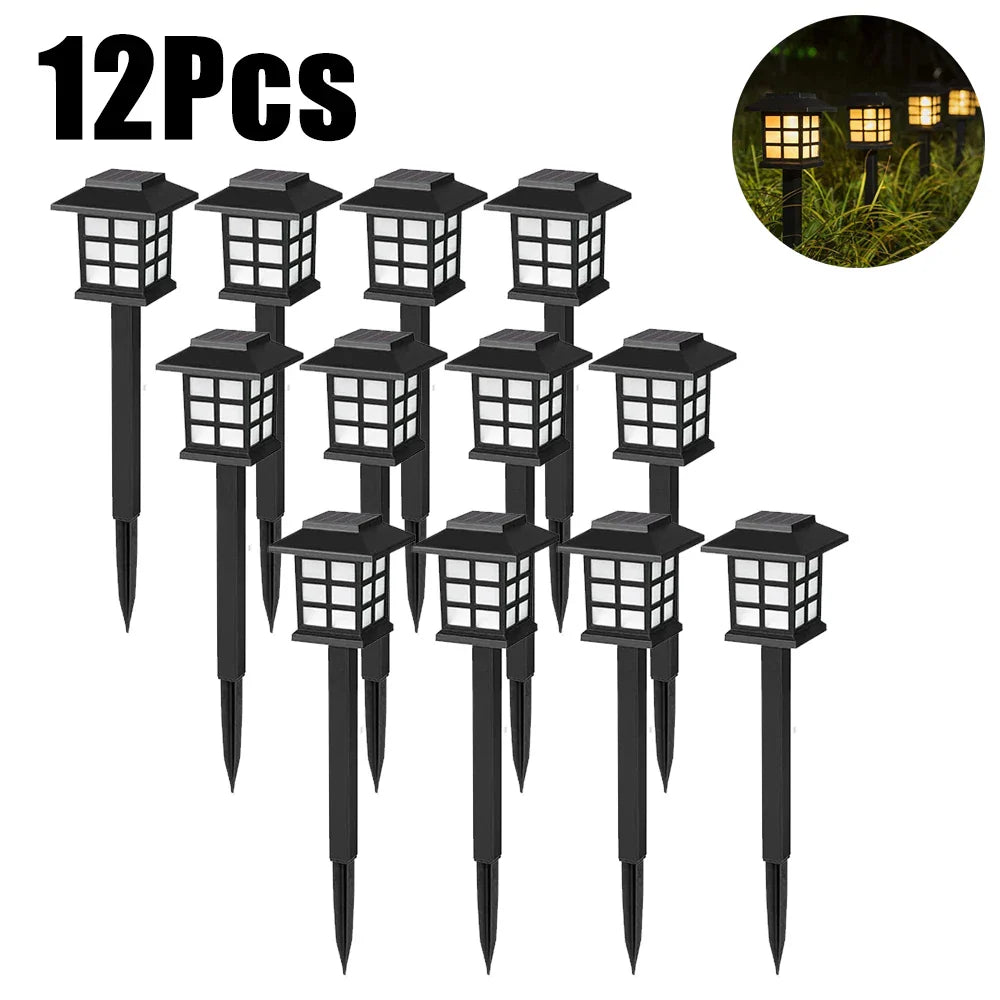Solar LED Pathway Lights Outdoor IP65 Waterproof Garden Stake