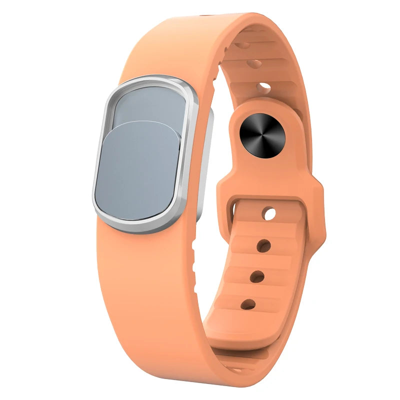 Mosquito Repellent Bracelet Natural Plant Essential Oil Material Non-Toxic for Kids Adults Sports Travel Outdoor Protection Peaceful Pleasures Health and Wellness Orange