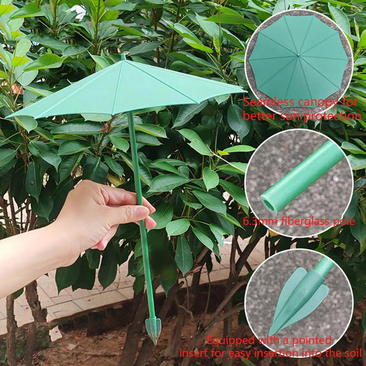 3-Pack Mini Plant Umbrellas – UV Sun Shade for Seedlings Garden Plant Shade Peaceful Pleasures Health and Wellness