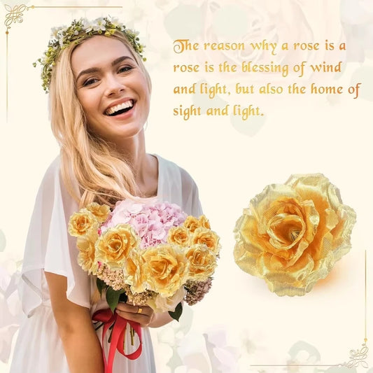Artificial Silk Rose Heads 10/20pcs | Wedding & Party Décor Artificial Flower Heads Peaceful Pleasures Health and Wellness