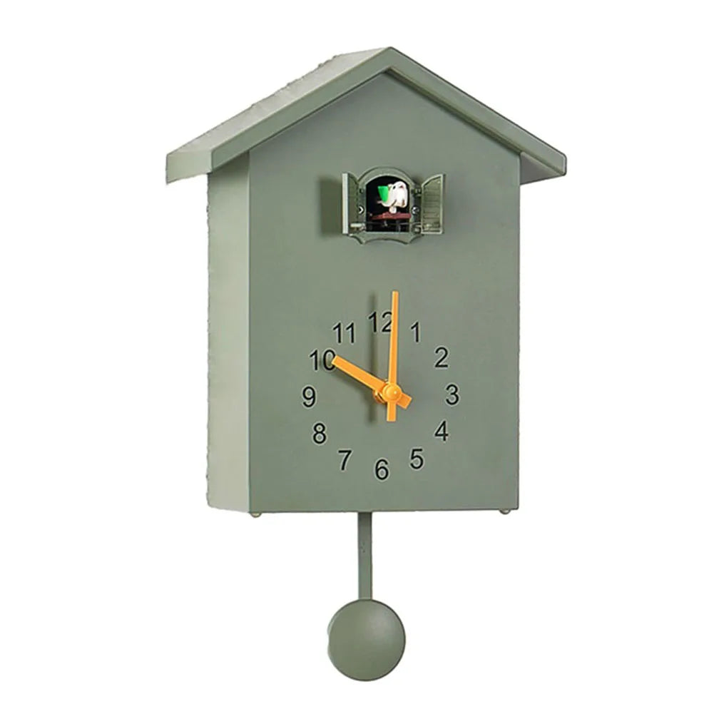 Cuckoo Clock Voices Call Bird House Wall Art Home Living Room Office