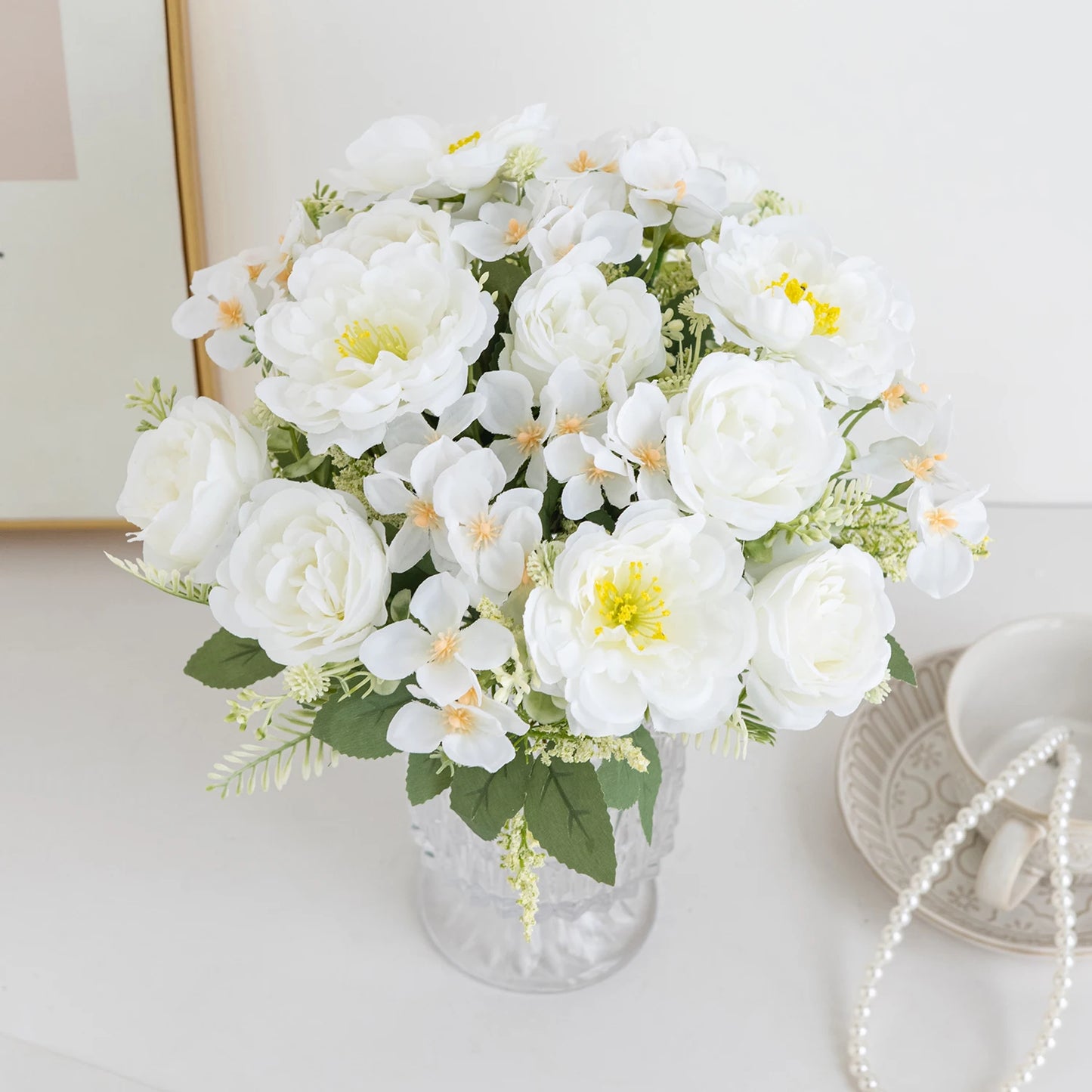Silk Peony Artificial Flower Ball – Wedding & Home Decor