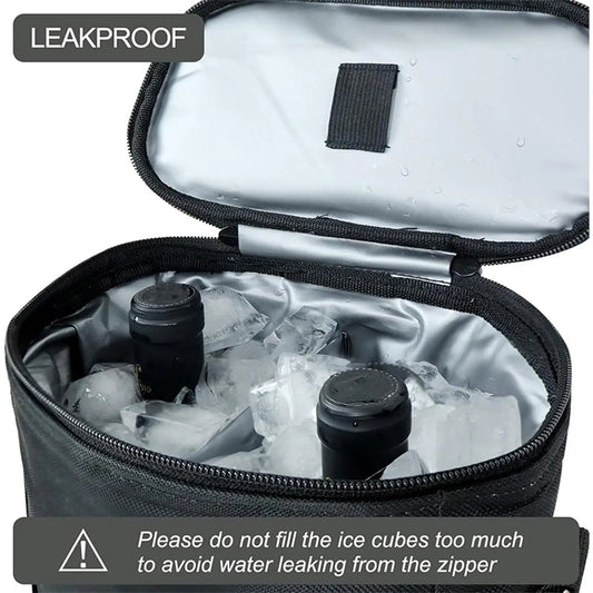 2-Bottle Insulated Wine Cooler Bag with Shoulder Strap Insulated Wine Bag Peaceful Pleasures Health and Wellness China Mainland