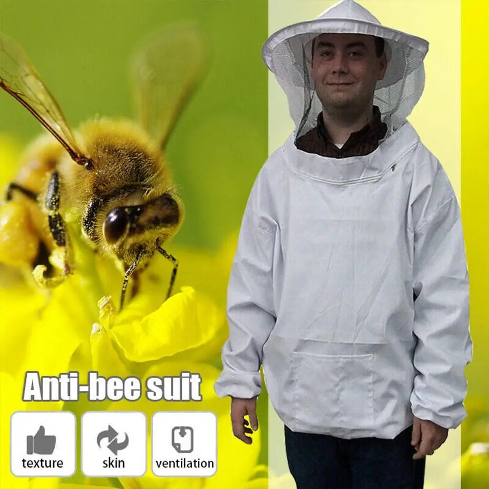 Beekeeping Jacket with Veil Hat – Breathable Beekeeper Suit