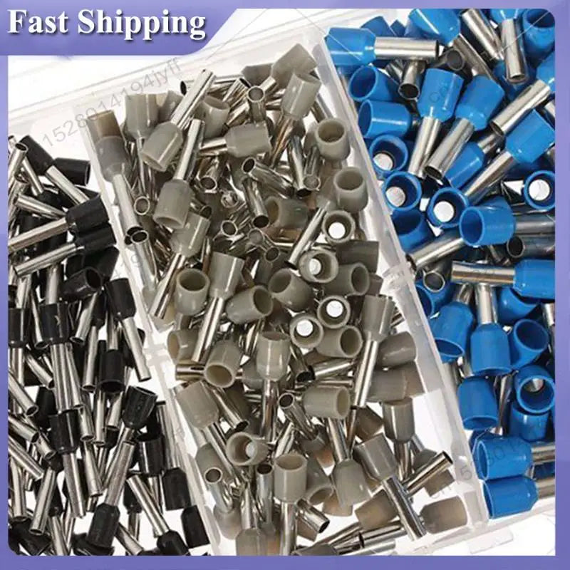 8000 PCS Wire Ferrules Crimp Connector Kit AWG 22-10 with Case Peaceful Pleasures Health and Wellness