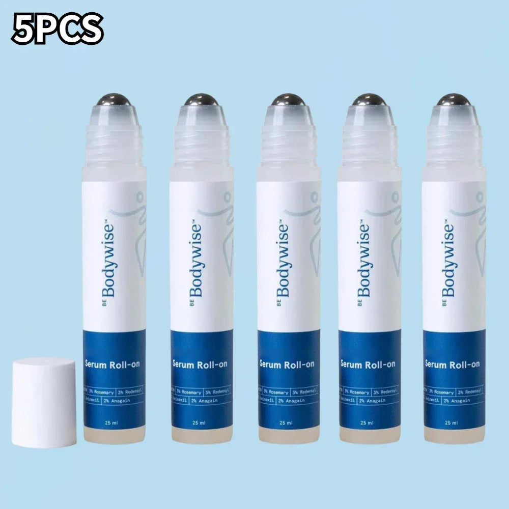 Be-Body.wise Rosemary Roll-on Hair Care Essence - Nourishing, Anti-Frizz, Strengthening Roots, Scalp Treatment, Nourishing Hair Peaceful Pleasures Health and Wellness 5pcs