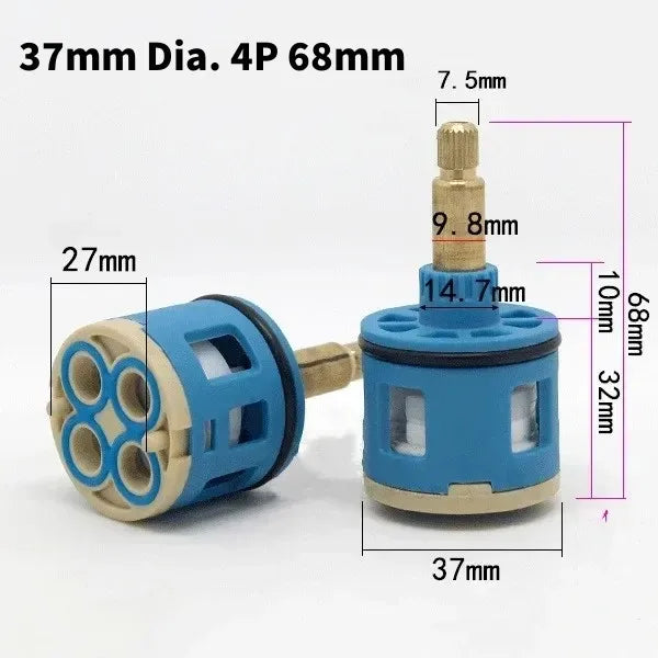 Ceramic Faucet Cartridge Replacement 26–37mm Water Mixer Valve