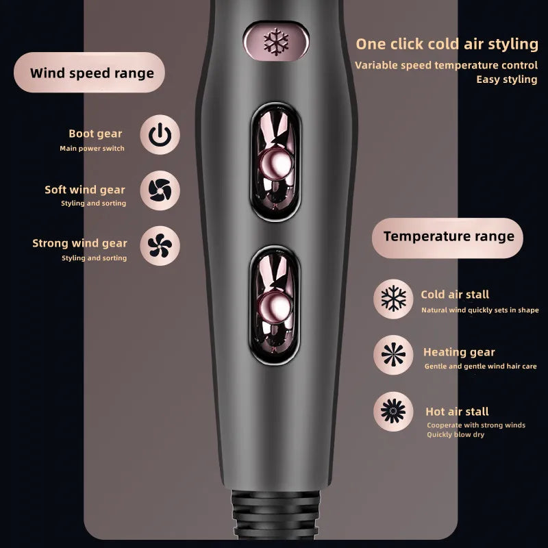 2300W Hair Salon Hair Dryer High Power Strong Wind Speed Dry Blue Light Ion Silent Home Hairdresser Special New Product Peaceful Pleasures Health and Wellness