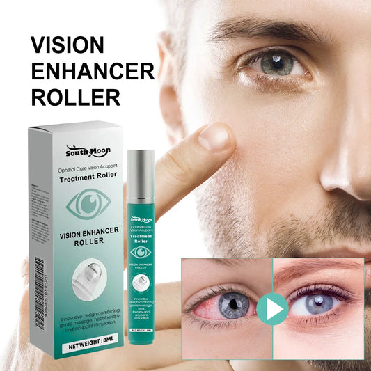 Eye Massage Roller – Acupressure Eye Care & Moisturizing Serum Eye Massage Roller Oasis Select