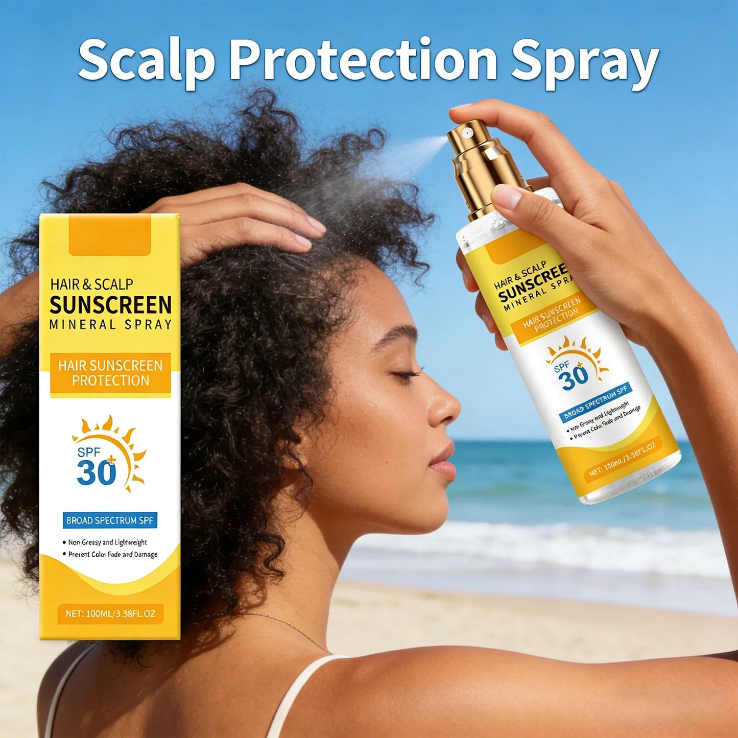 Scalp Protection Spray 100ml – UV Defense & Color Lock