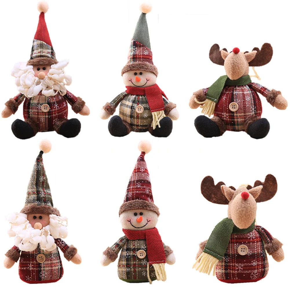 Christmas Tree Hanging Dolls Christmas Snowman Element Decor for Family Friend Christmas Gift Peaceful Pleasures Health and Wellness