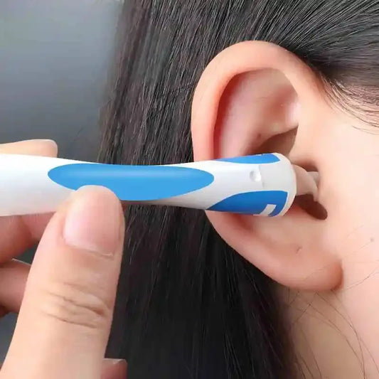 Ear Wax Remover Tool Ear Cleaner With Soft Silicone 16 Replacement Tips Simply To Grab Extract Earwax Peaceful Pleasures Health and Wellness