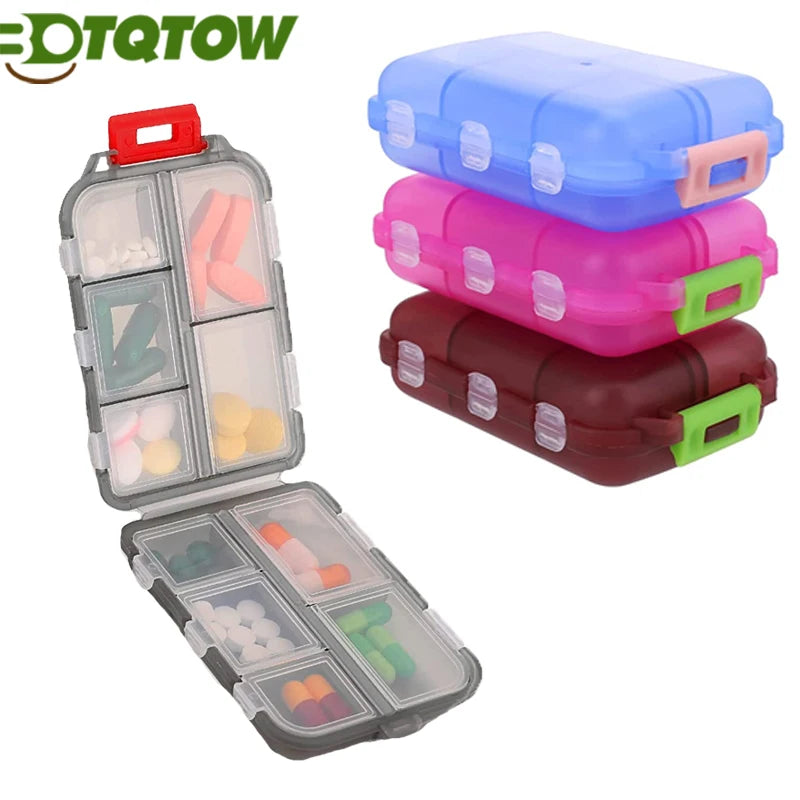 1PC Pill Case Portable Small Weekly Travel Pill Organizer Portable Pocket Pill Box Dispenser for Vitamin Container Medicine Box Peaceful Pleasures Health and Wellness