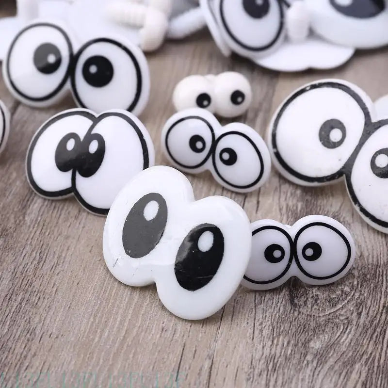100pcs Mixed Plastic Craft Eyes for DIY Dolls, Puppets & Crafts Craft Eyes Peaceful Pleasures Health and Wellness