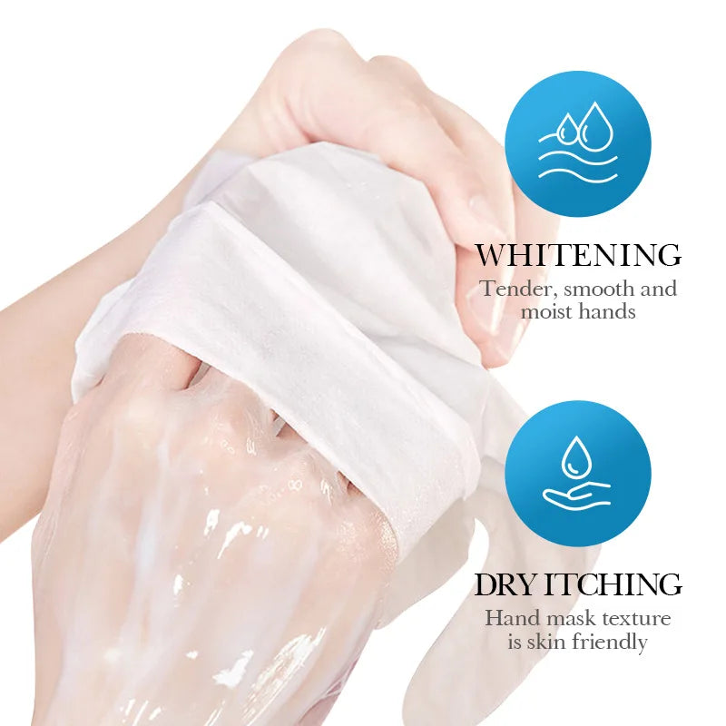 SADOER Aloe Vera Foot & Hand Mask – Exfoliating Peel, Moisturizer