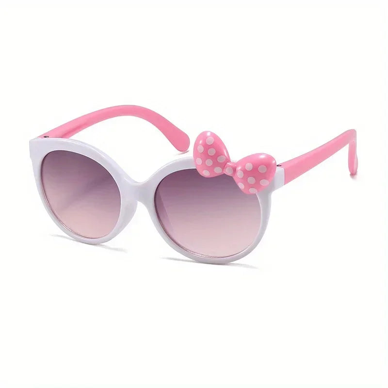 Winful Kids Bowknot Sunglasses – UV400 Girls Outdoor Shades