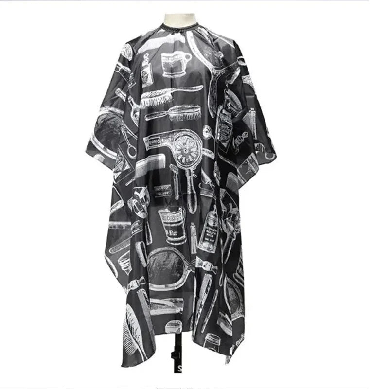 Hairdressing Coth Pattern Cutting Hair Waterproof Cloth Salon Barber Cape Professional Hair Stylist Retro Aprons Haircut Cape Peaceful Pleasures Health and Wellness WB-04