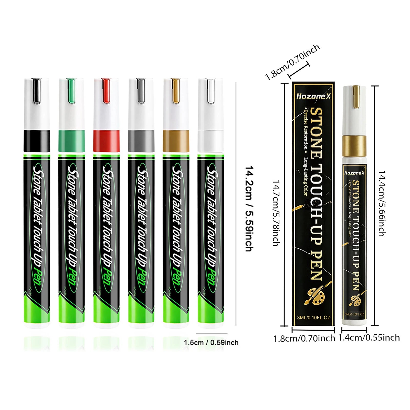 Tombstone Marker Pen For Restoring Faded Grave Inscriptions Waterproof & Fade-Resistant Permanent Ink Outdoor Rock Painting Peaceful Pleasures Health and Wellness
