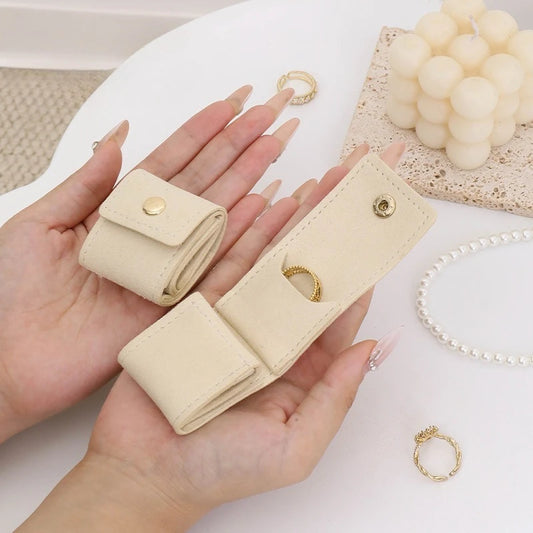 Compartmented Jewelry Bag Ring Necklaces Earrings Organizer Bag Small Accessories Simple and Portable Travel Jewelry Storage Bag Peaceful Pleasures Health and Wellness