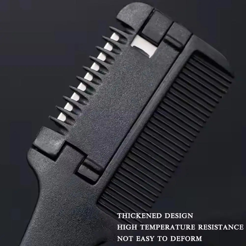 Double-Sided Hair Thinning Razor Comb – Home Salon Trimmer