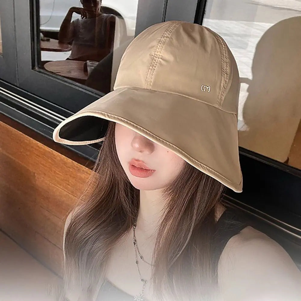 Women's Wide Brim Sun Hat – Foldable, UV Protection, Quick-Dry