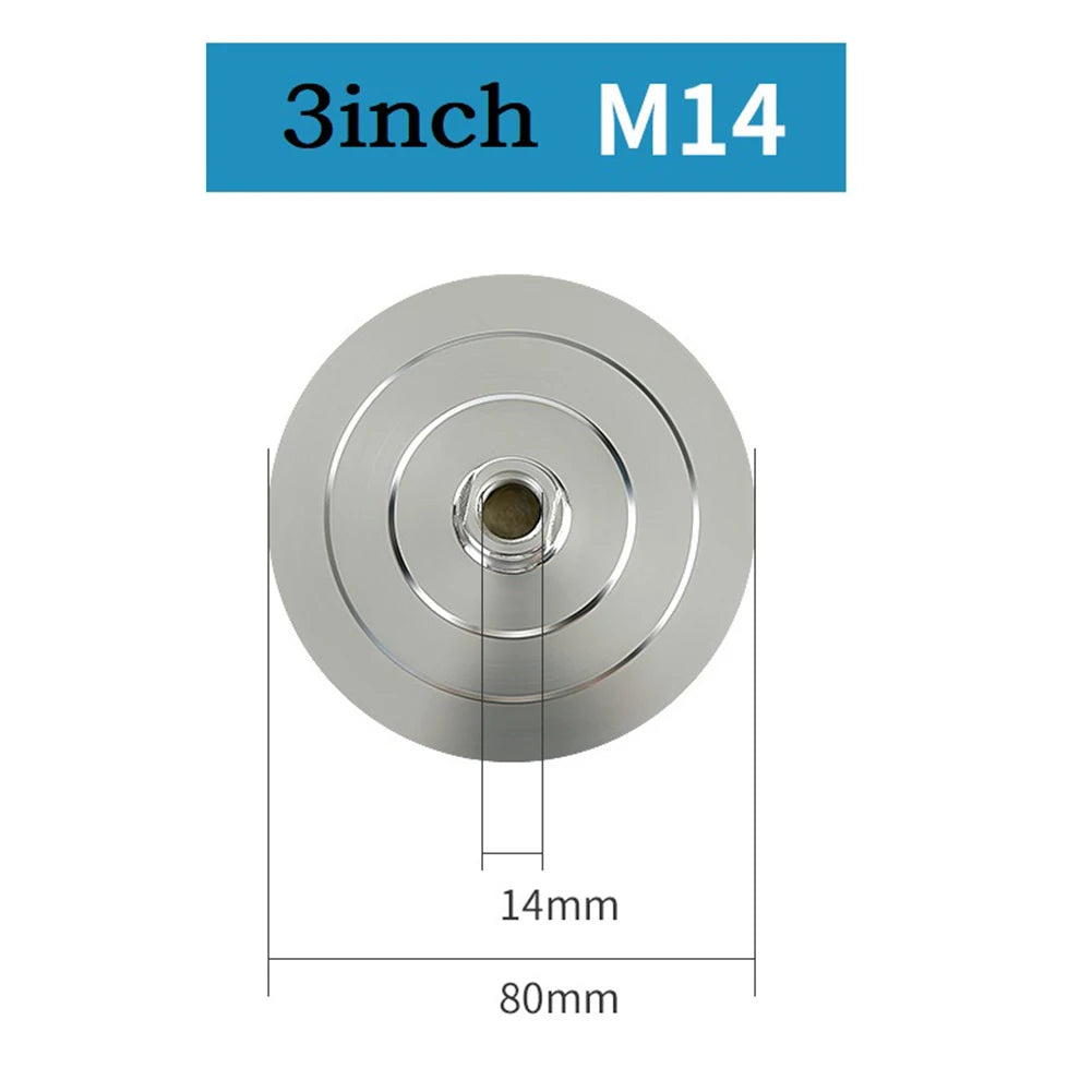 Backer Pad Diamond Polishing Aluminum Base Backing Holder M14 M10