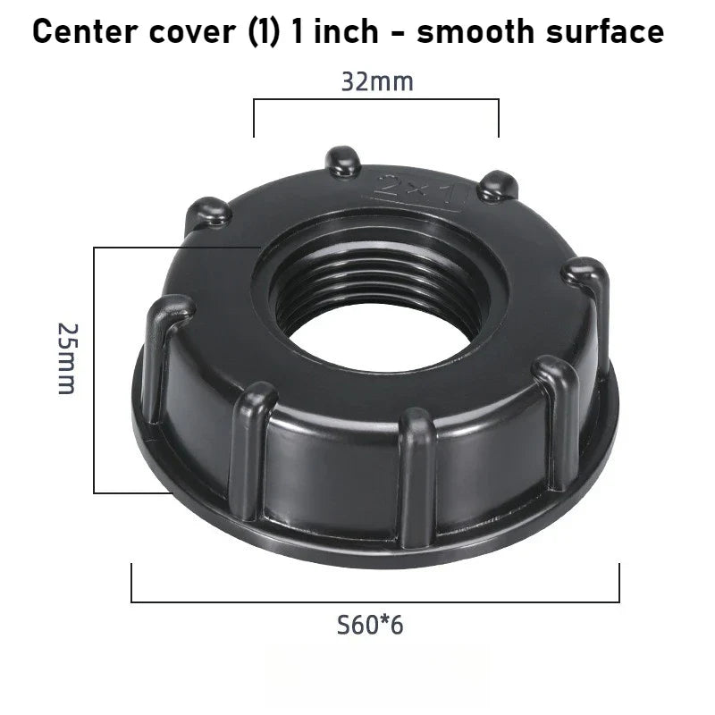 IBC Tote Tank Valve Adapter – 1/2" 3/4" 1" Threaded Joint