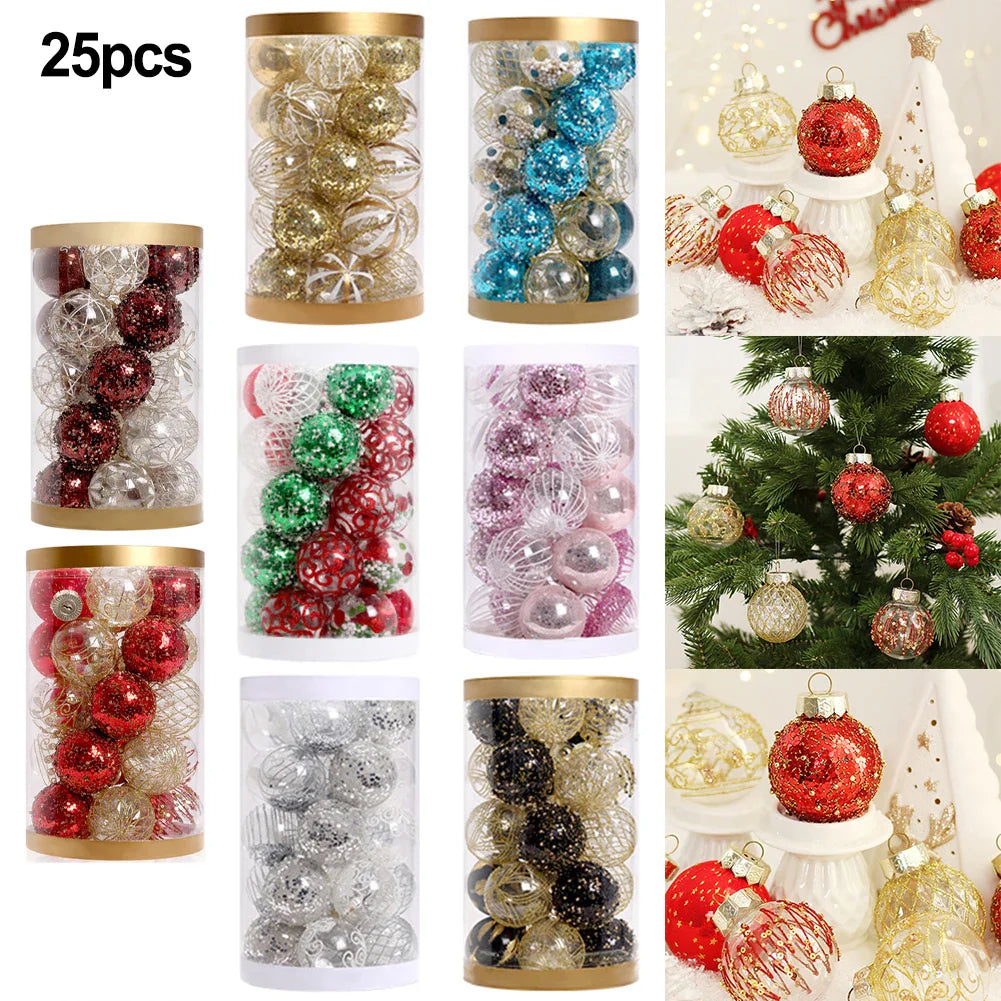 25-Pack Christmas Ball Ornaments | Indoor & Outdoor Holiday Decor