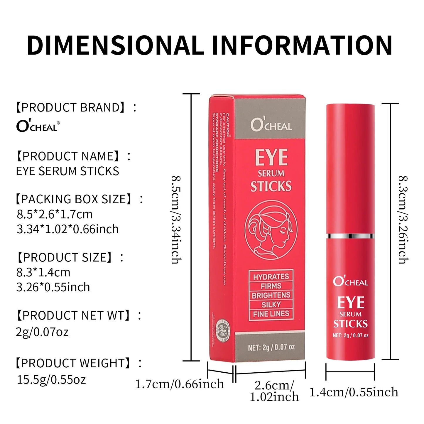 O'CHEA Eye Serum Stick – Firming, Brightening & Moisturizing