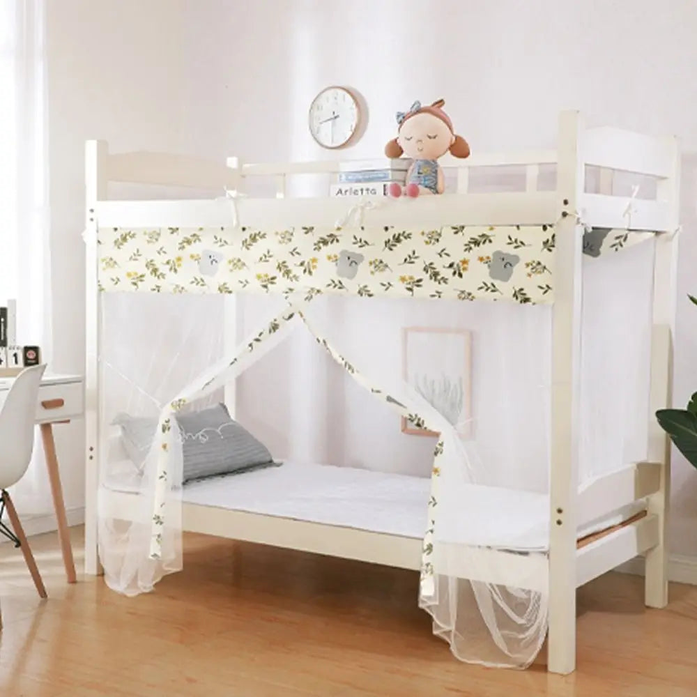 Floral Mosquito Net – Breathable Dustproof Bed Canopy Netting