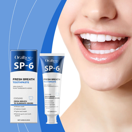 Oralhoe SP-6 Whitening Toothpaste | Fresh Breath & Calculus Remover Whitening Toothpaste Peaceful Pleasures Health and Wellness