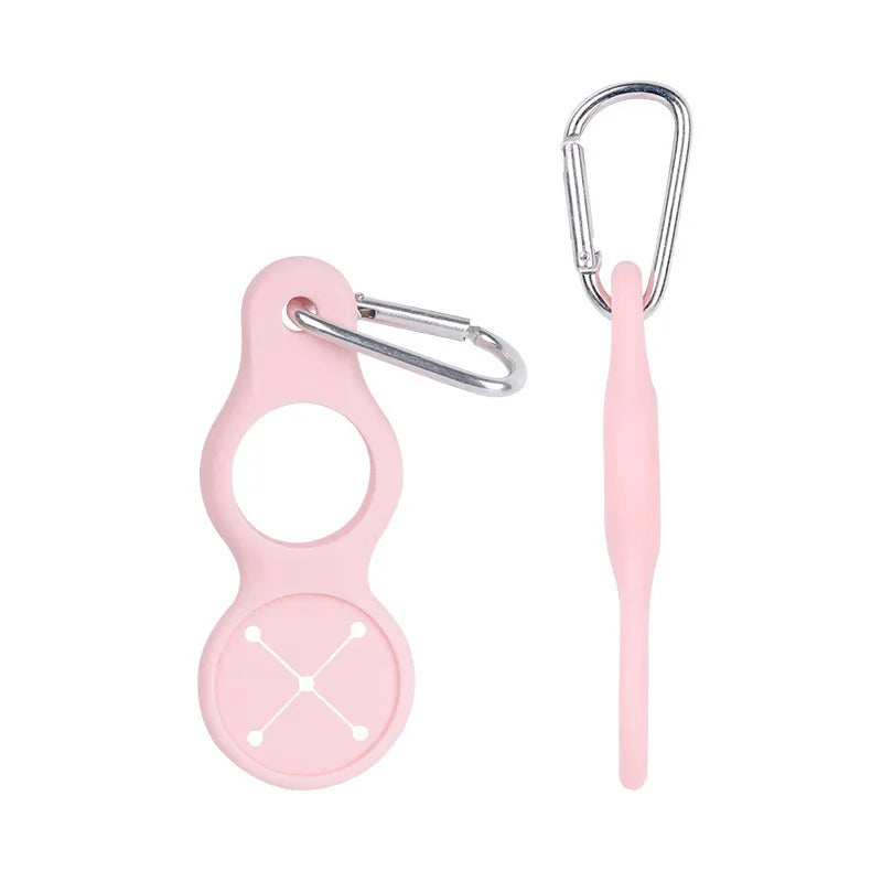 Silicone Water Bottle Holder Clip | Gourd Carabiner Buckle Bottle Holder Clip Peaceful Pleasures Health and Wellness Pink