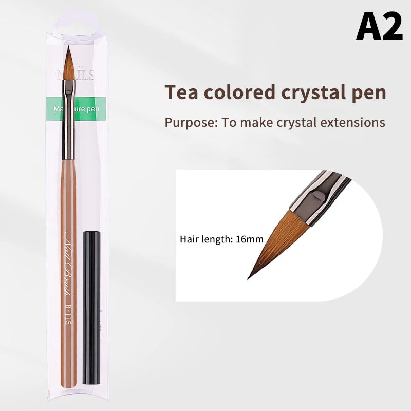 1 PCS Nail Brush For Manicure Art Brush Nail Salon Brush Gadgets Nail Supplies For Professionals Peaceful Pleasures Health and Wellness A2